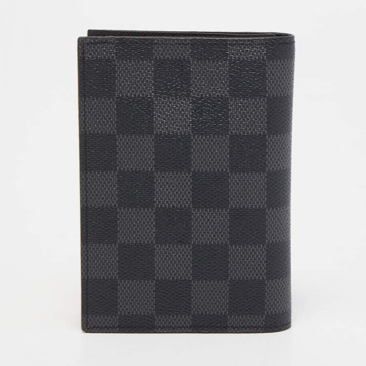 Pre Owned Louis Vuitton Damier Graphite Canvas Passport Cover