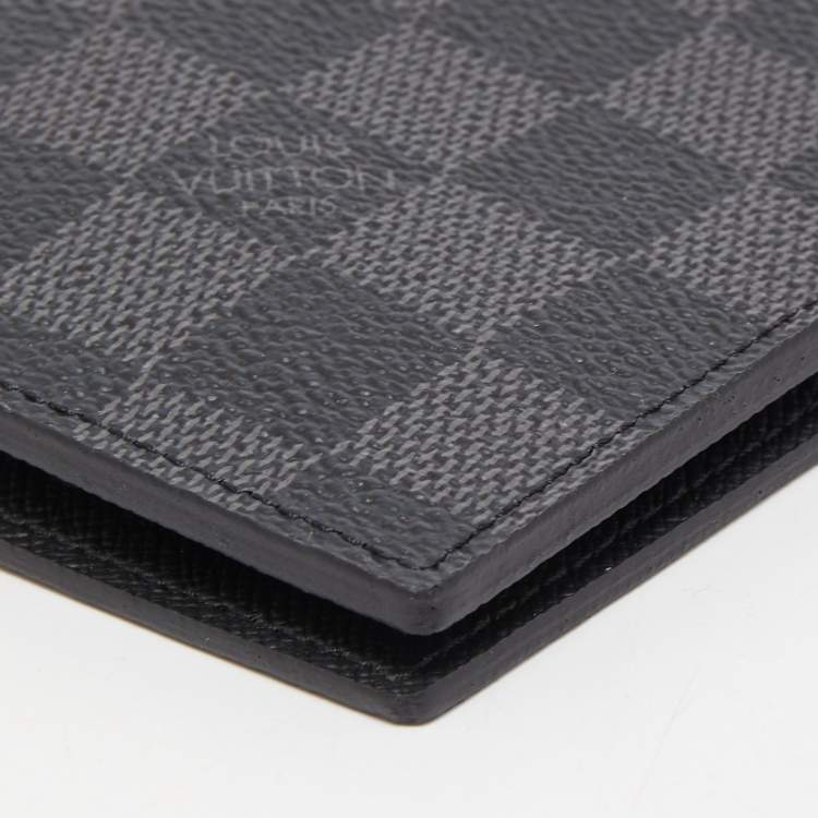 Pre Owned Louis Vuitton Damier Graphite Canvas Passport Cover
