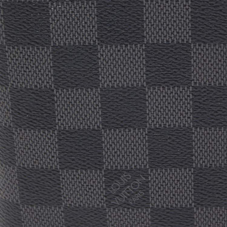 Pre Owned Louis Vuitton Damier Graphite Canvas Passport Cover