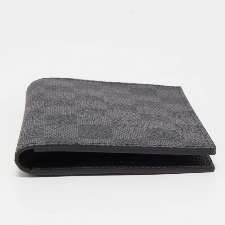 Pre Owned Louis Vuitton Damier Graphite Canvas Passport Cover