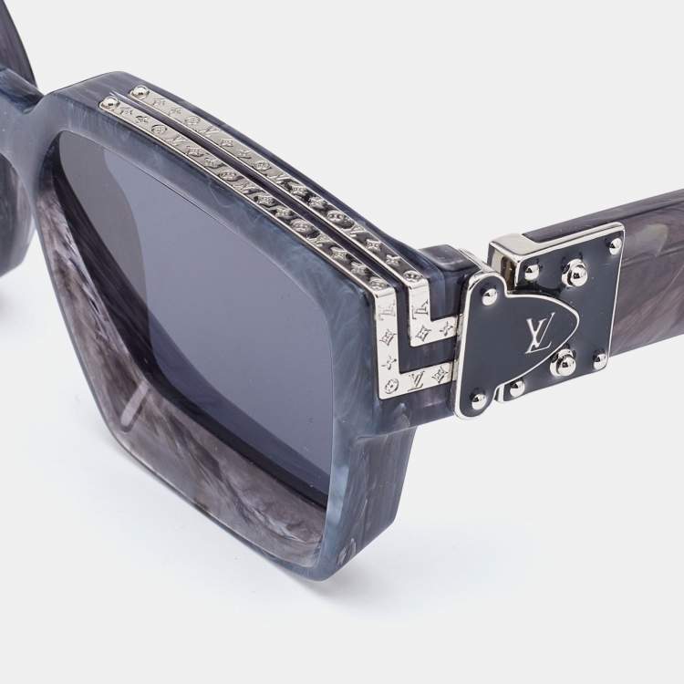Louis Vuitton Dark Grey/ Black Z1326E 1.1 Millionaires Square Sunglasses  Louis Vuitton