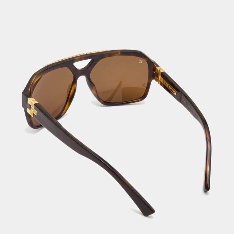 Pre Owned Louis Vuitton Brown Z0272W Damier GM Sunglasses