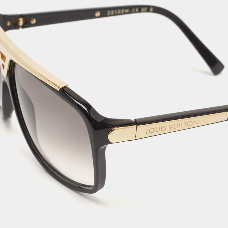 Louis Vuitton Black & Gold/ Grey Gradient Z0105W Evidence Aviator  Sunglasses Louis Vuitton | The Luxury Closet
