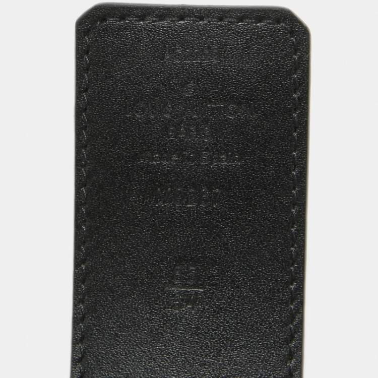 Pre Owned Louis Vuitton Monogram Eclipse Canvas Reversible Belt Strap 85CM