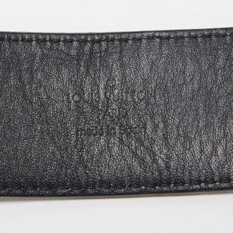 Pre Owned Louis Vuitton Damier Cobalt Canvas LV Initiales Belt 95CM
