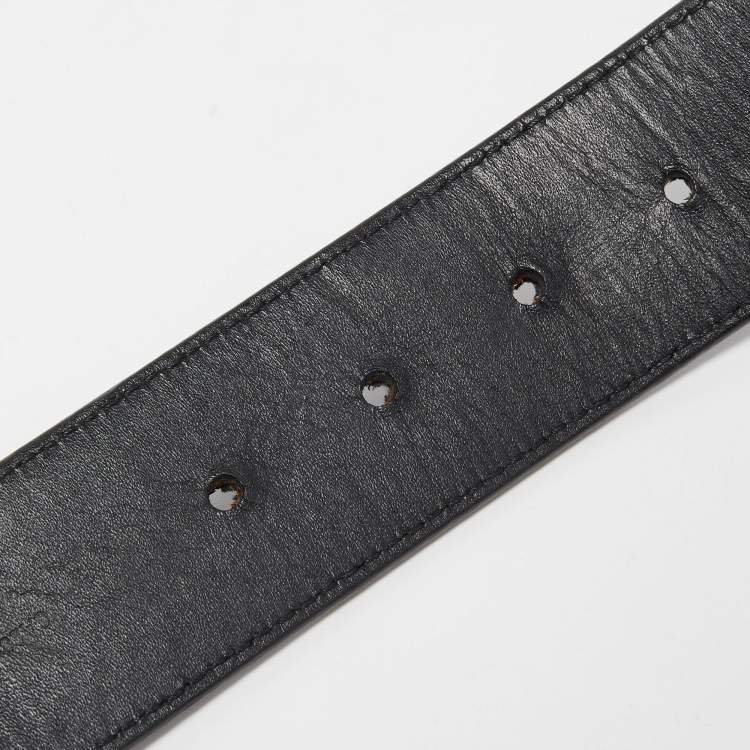 Pre Owned Louis Vuitton Damier Cobalt Canvas LV Initiales Belt 95CM