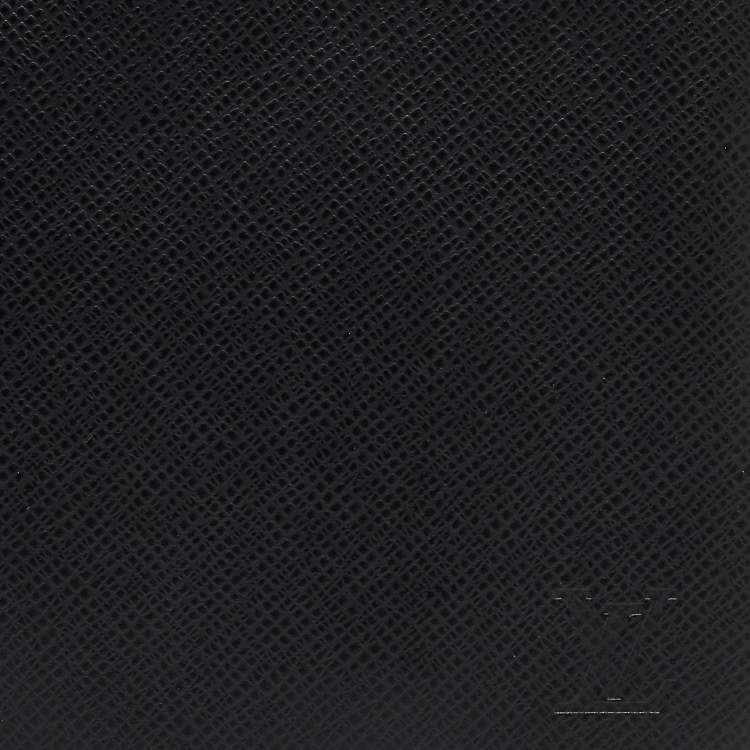 Pre Owned Louis Vuitton Black Taiga Leather Tie Travel Case 