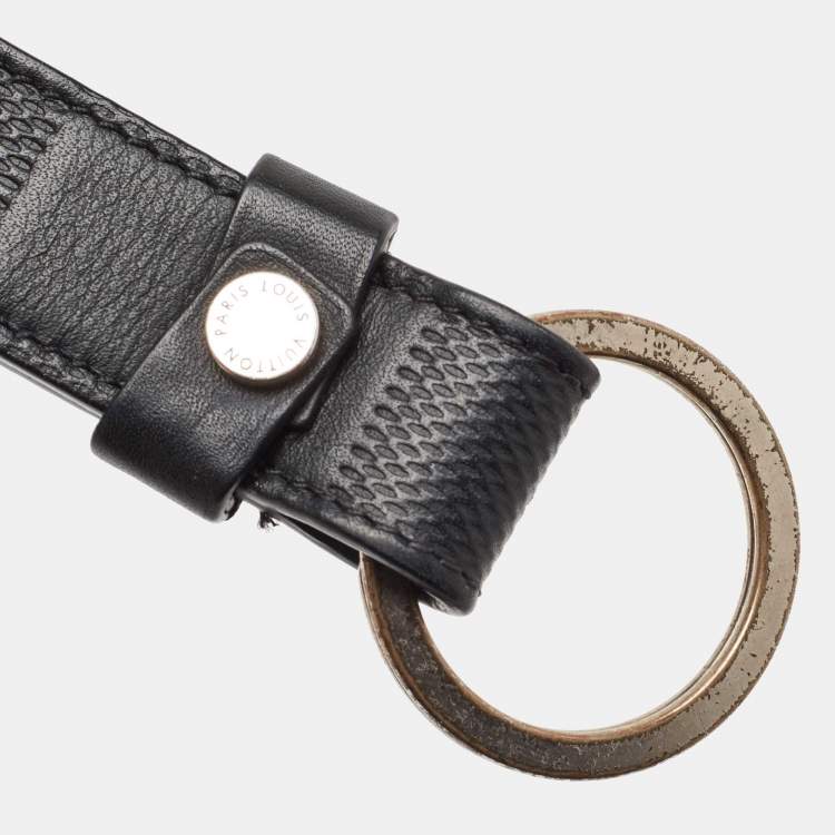 Pre Owned Louis Vuitton Damier Infini Leather LV Dragonne Key Holder