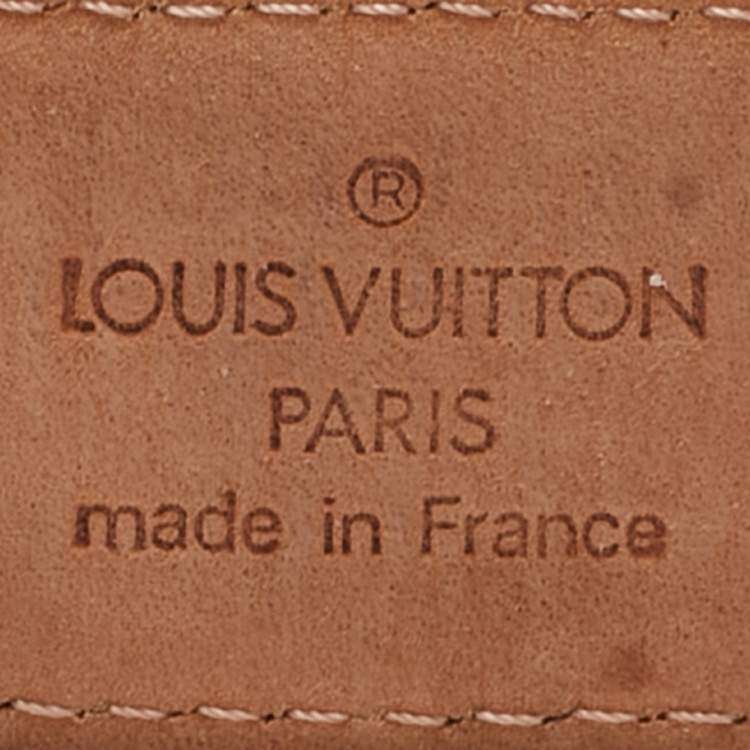Pre Owned Louis Vuitton Black Epi Leather Ceinture Belt 90CM