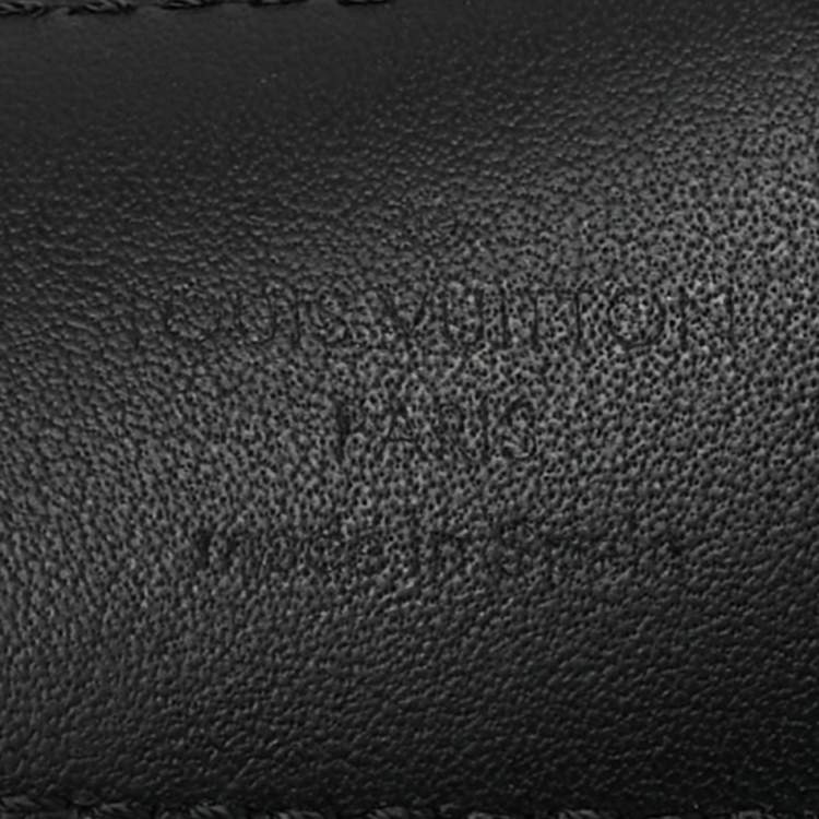 Pre Owned Louis Vuitton Damier Graphite Canvas Buckle Belt 95 CM