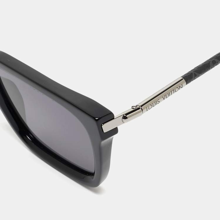 Pre Owned Louis Vuitton Black Z1830U Monogram Blaze Square Sunglasses