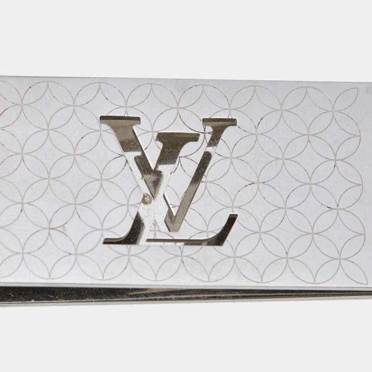 Pre Owned Louis Vuitton Champs Elysees Silver Tone Bill Clip
