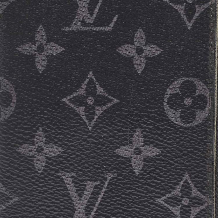 Pre Owned Louis Vuitton Damier Graphite Canvas Zippy Vertical Wallet