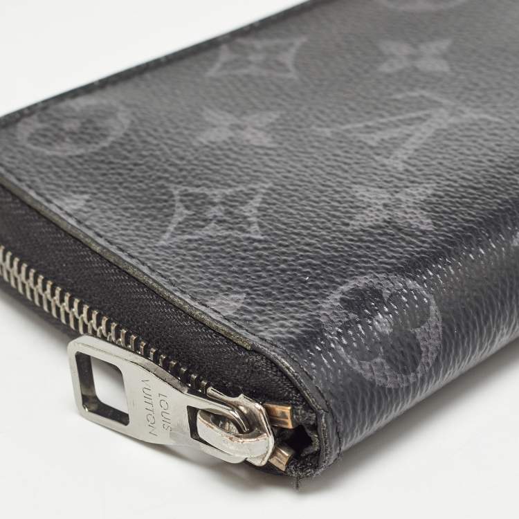 Pre Owned Louis Vuitton Damier Graphite Canvas Zippy Vertical Wallet