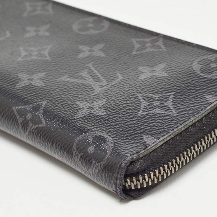 Pre Owned Louis Vuitton Damier Graphite Canvas Zippy Vertical Wallet