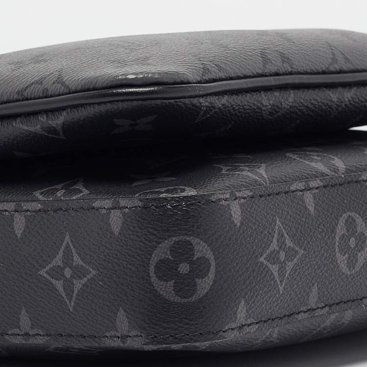 Pre Owned Louis Vuitton Monogram Eclipse Canvas Trio Messenger Bag