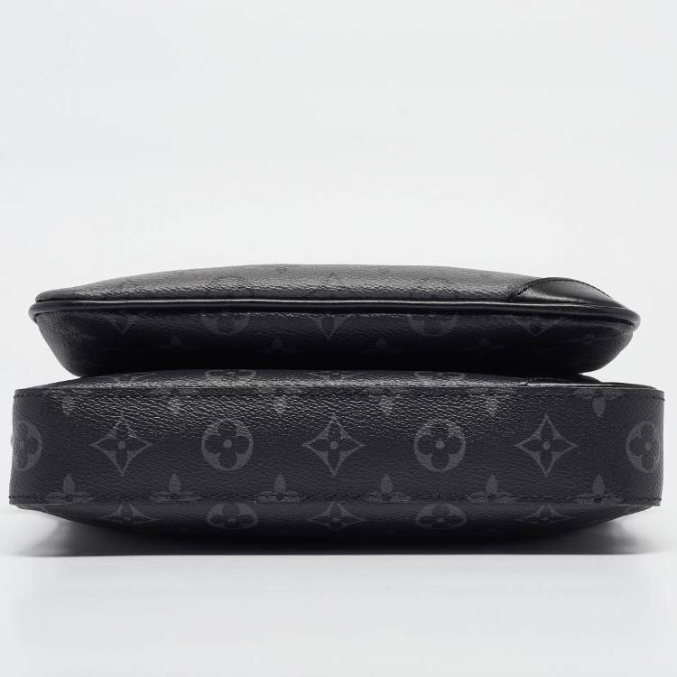 Pre Owned Louis Vuitton Monogram Eclipse Canvas Trio Messenger Bag