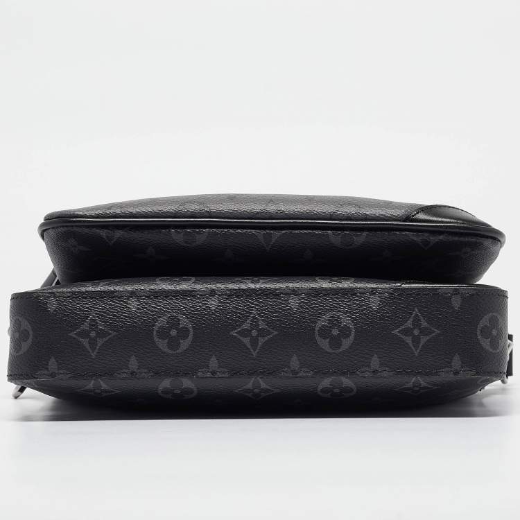 Pre Owned Louis Vuitton Monogram Eclipse Canvas Trio Messenger Bag
