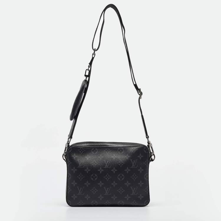 Pre Owned Louis Vuitton Monogram Eclipse Canvas Trio Messenger Bag