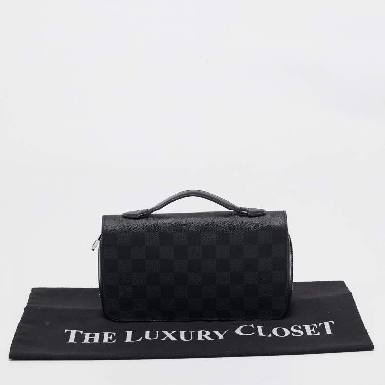 Pre Owned Louis Vuitton Damier Graphite Canvas Zippy XL Wallet