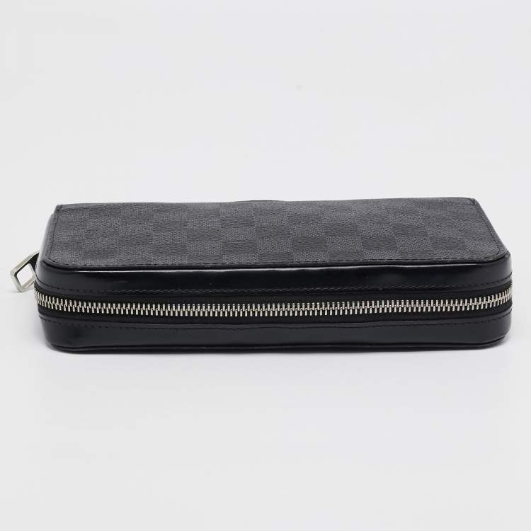 Pre Owned Louis Vuitton Damier Graphite Canvas Zippy XL Wallet