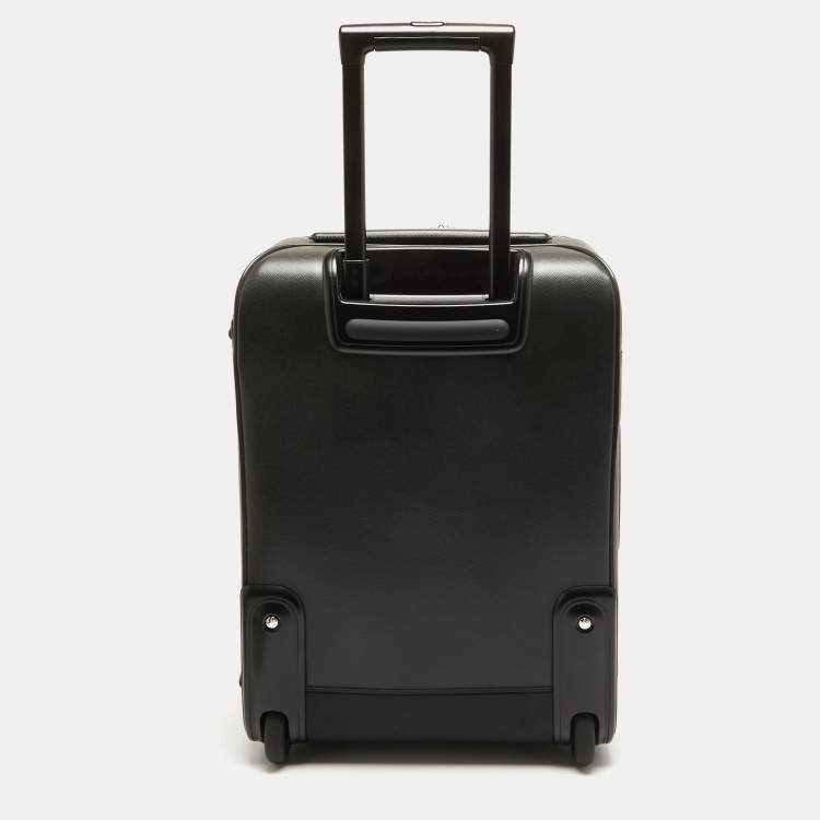 Pre Owned Louis Vuitton Black Taiga Leather Pegase 55 Luggage