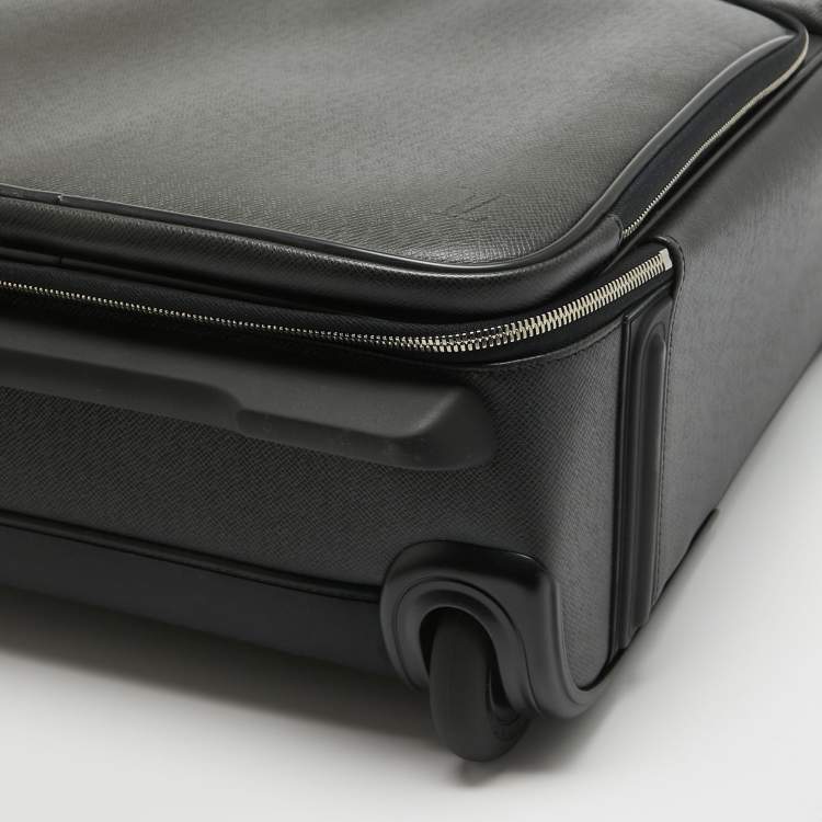 Pre Owned Louis Vuitton Black Taiga Leather Pegase 55 Luggage