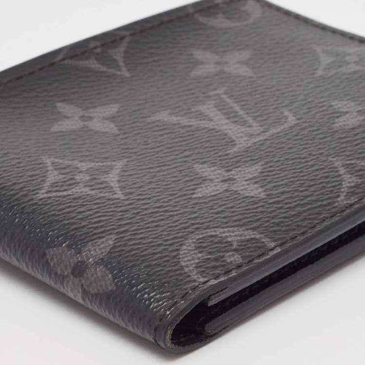 Pre Owned Louis Vuitton Monogram Eclipse Slender Wallet