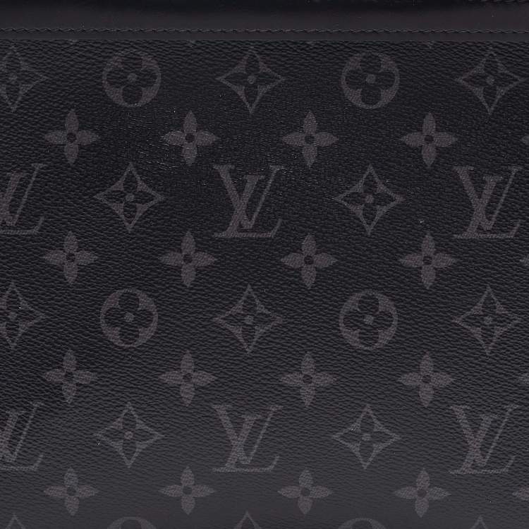 Pre Owned Louis Vuitton Monogram Eclipse Canvas Pochette Voyage MM