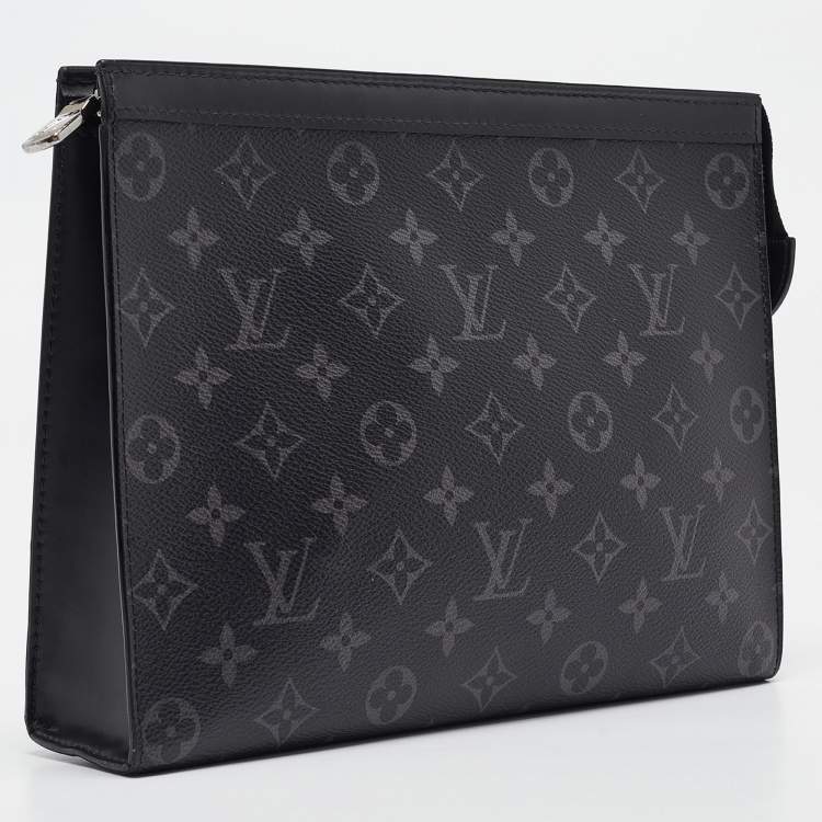 Pre Owned Louis Vuitton Monogram Eclipse Canvas Pochette Voyage MM