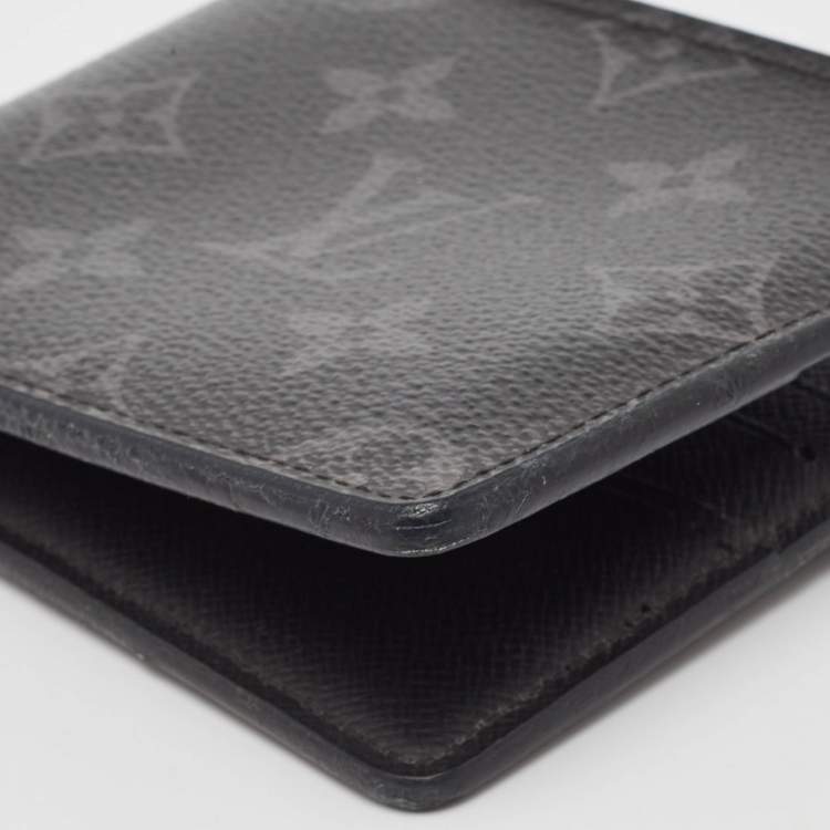 Pre Owned Louis Vuitton Monogram Eclipse Slender Wallet