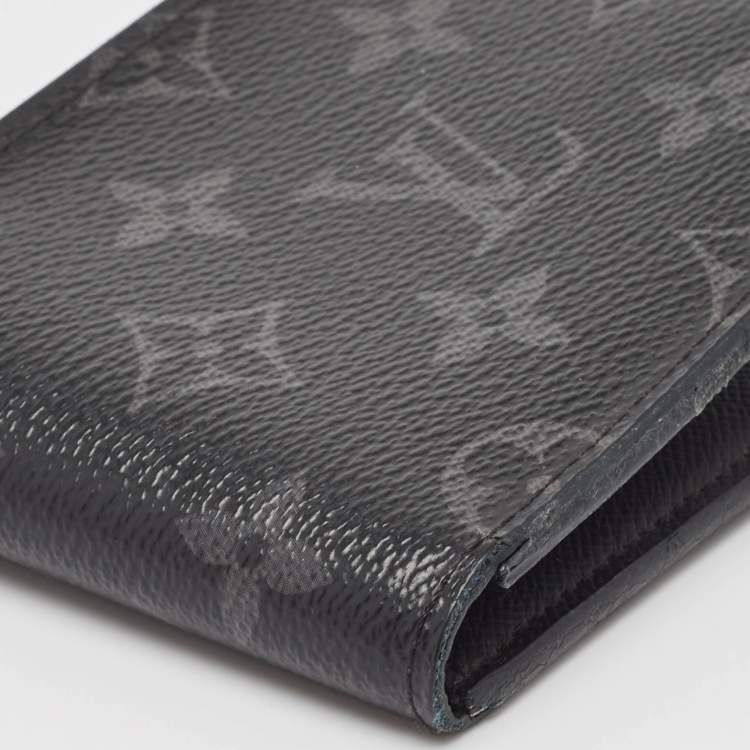 Pre Owned Louis Vuitton Monogram Eclipse Slender Wallet