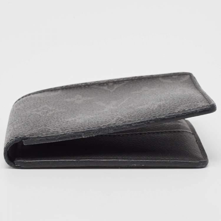 Pre Owned Louis Vuitton Monogram Eclipse Slender Wallet