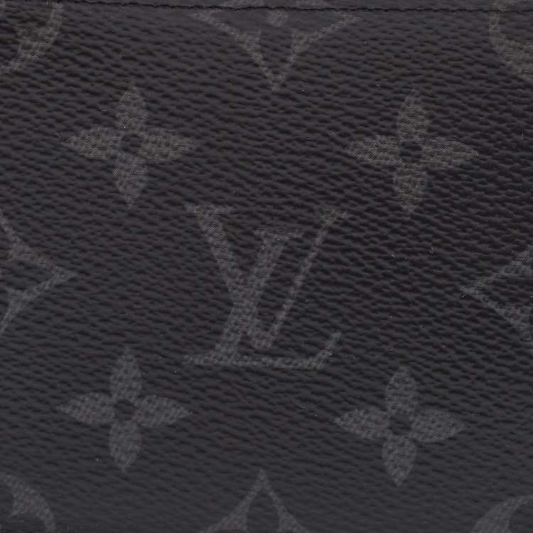Pre Owned Louis Vuitton Monogram Eclipse Slender Wallet