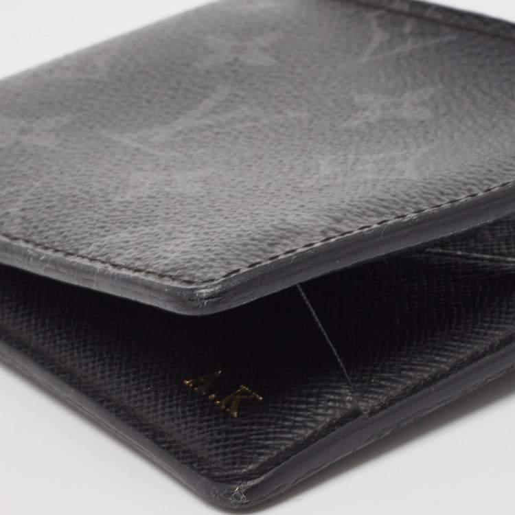 Pre Owned Louis Vuitton Monogram Eclipse Multiple Wallet