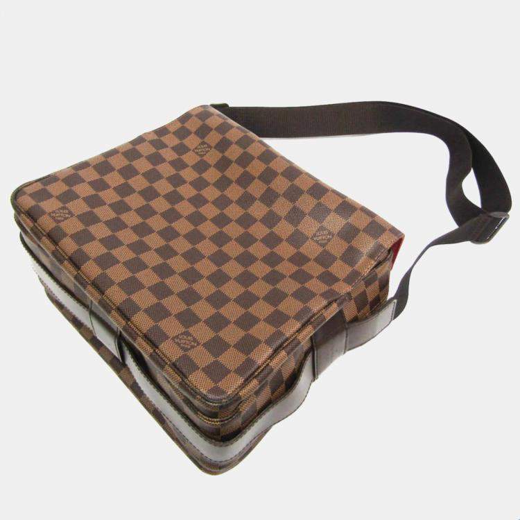 Pre Owned Louis Vuitton Brown Damier Ebene Naviglio Messenger Bag