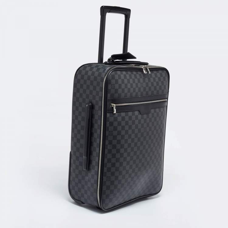 Pre Owned Louis Vuitton Damier Graphite Canvas Pegase 55 Luggage