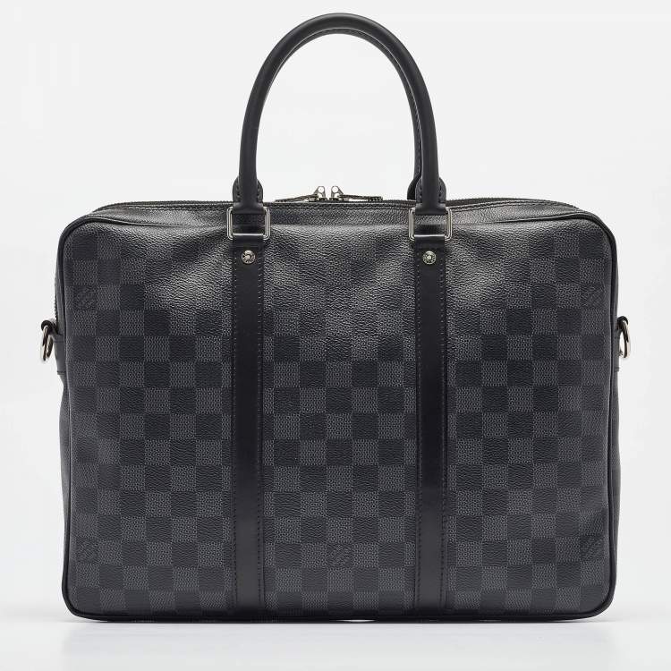 Pre Owned Louis Vuitton Damier Graphite Canvas Porte-Documents Voyage PM Bag