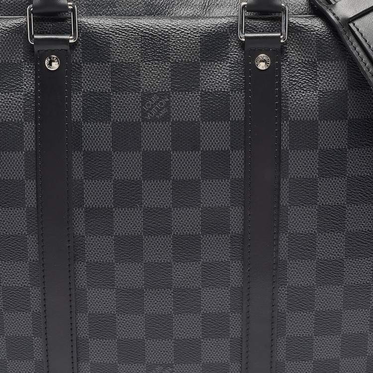 Pre Owned Louis Vuitton Damier Graphite Canvas Porte-Documents Voyage PM Bag