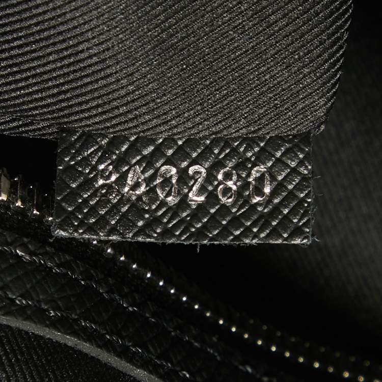 Pre Owned Louis Vuitton Black Leather Leather Keepall Bandoulière 50 Bag