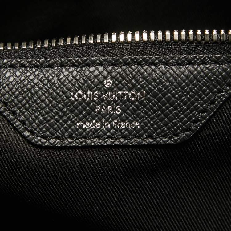 Pre Owned Louis Vuitton Black Leather Leather Keepall Bandoulière 50 Bag