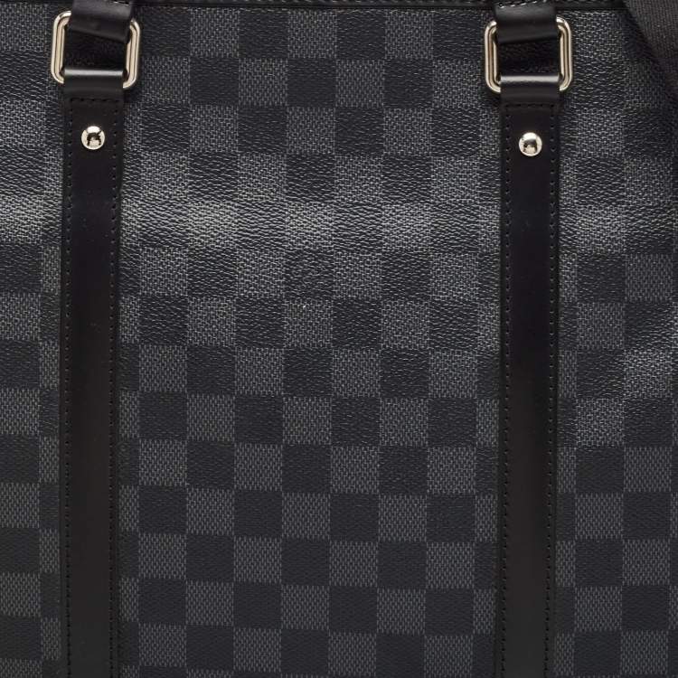 Pre Owned Louis Vuitton Damier Graphite Canvas Tadao Bag