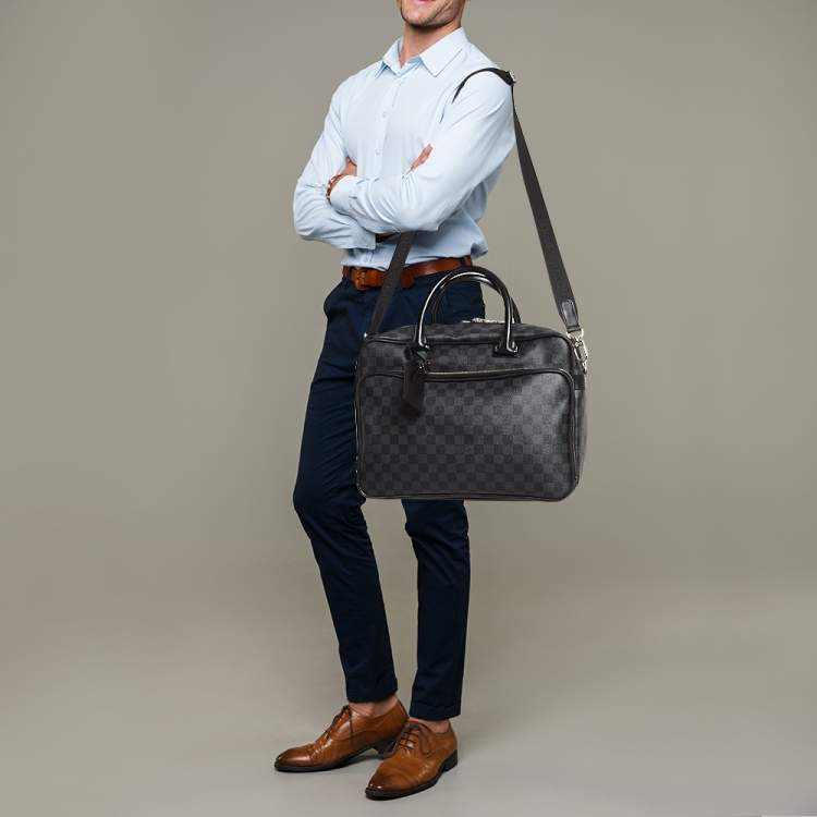 Pre Owned Louis Vuitton Damier Graphite Canvas Icare Business Bag