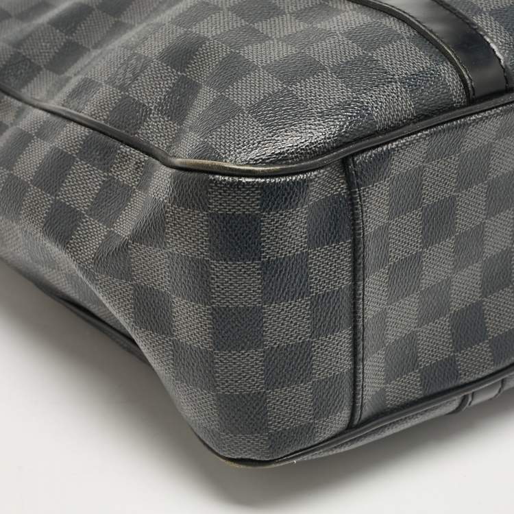 Pre Owned Louis Vuitton Damier Graphite Canvas Tadao Bag