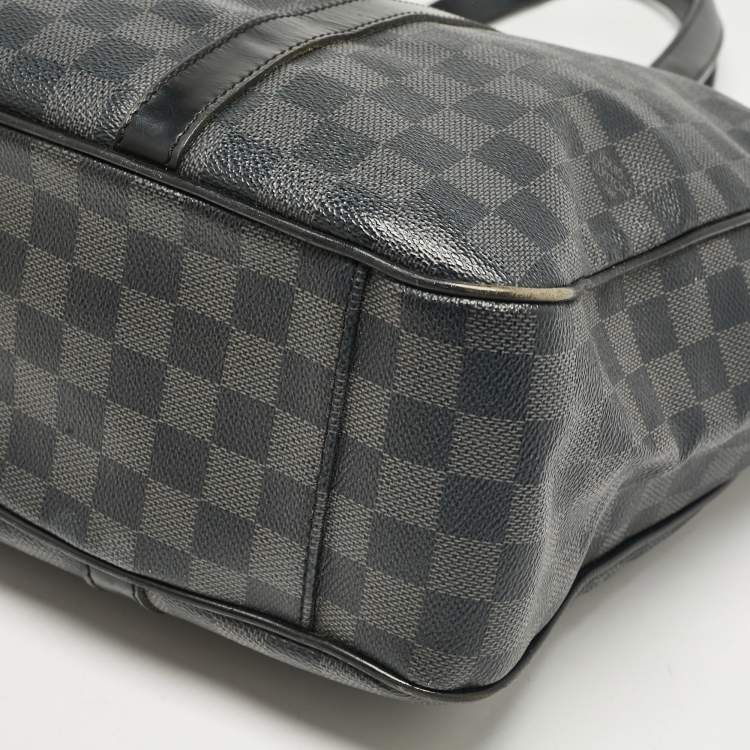 Pre Owned Louis Vuitton Damier Graphite Canvas Tadao Bag