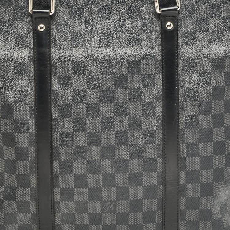 Pre Owned Louis Vuitton Damier Graphite Canvas Tadao Bag