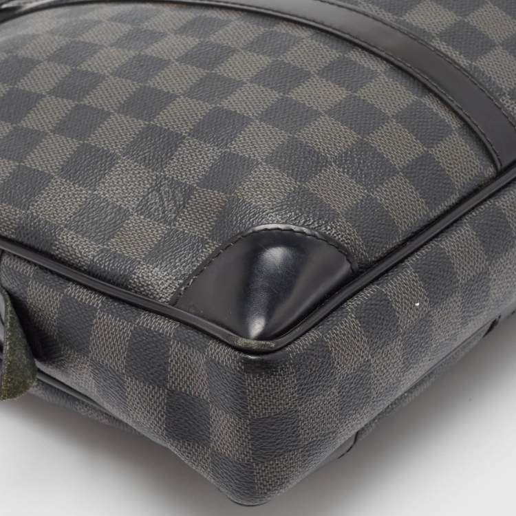 Pre Owned Louis Vuitton Damier Graphite Canvas Porte Documents Voyage GM Bag
