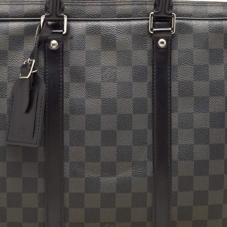 Pre Owned Louis Vuitton Damier Graphite Canvas Porte Documents Voyage GM Bag