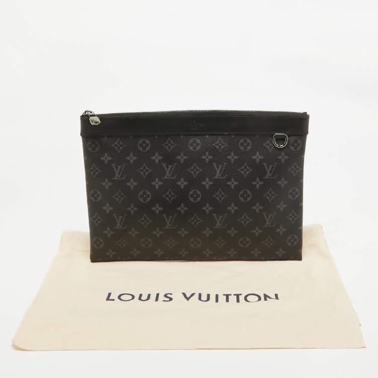 Pre Owned Louis Vuitton Monogram Eclipse Canvas Discovery GM Pochette
