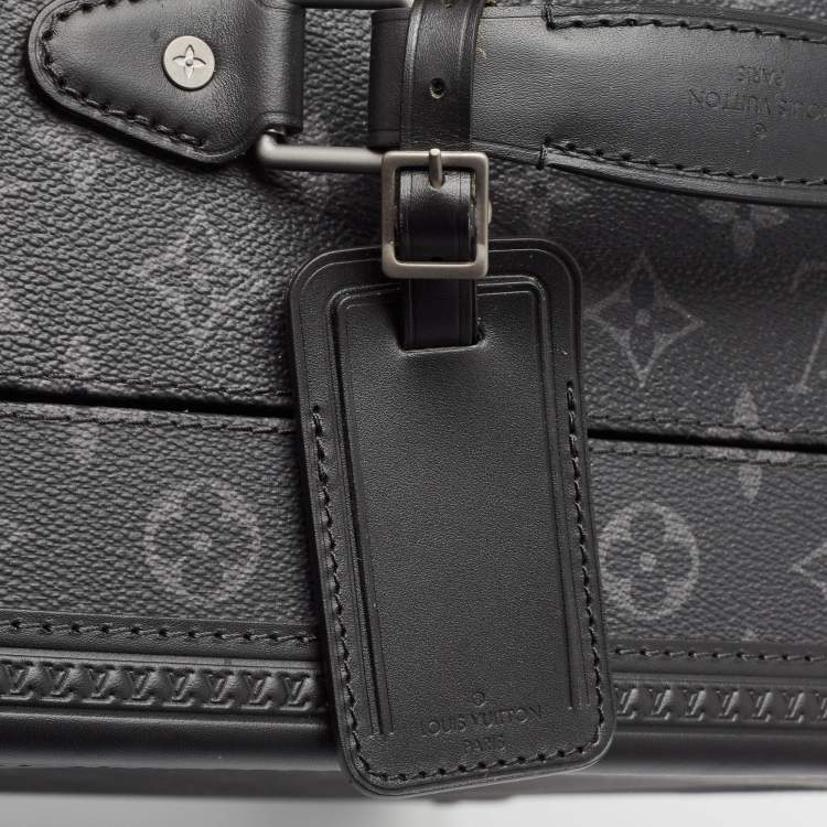 Pre Owned Louis Vuitton Monogram Eclipse Canvas Rolling Trunk